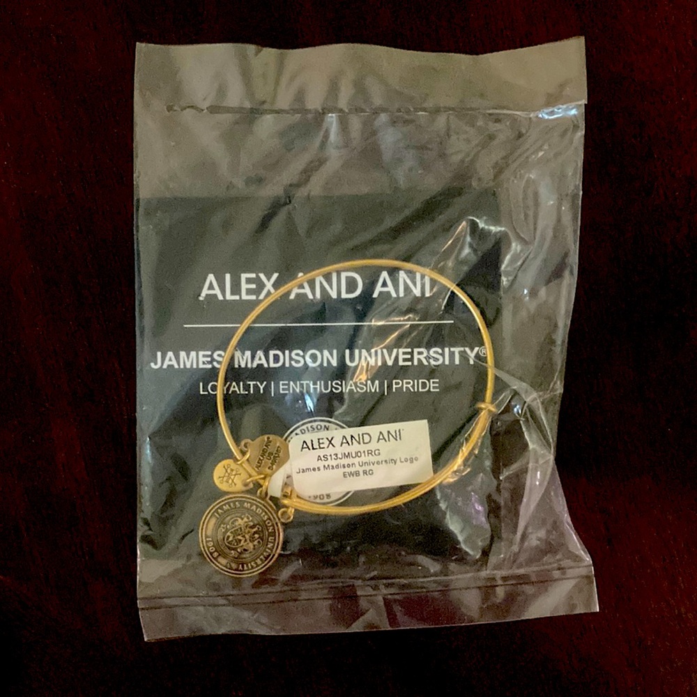 Alex and Ani James Madison university bracelet